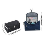 Valeroni Hanging Travel Toiletry Bag | PU & Canvas Organizer