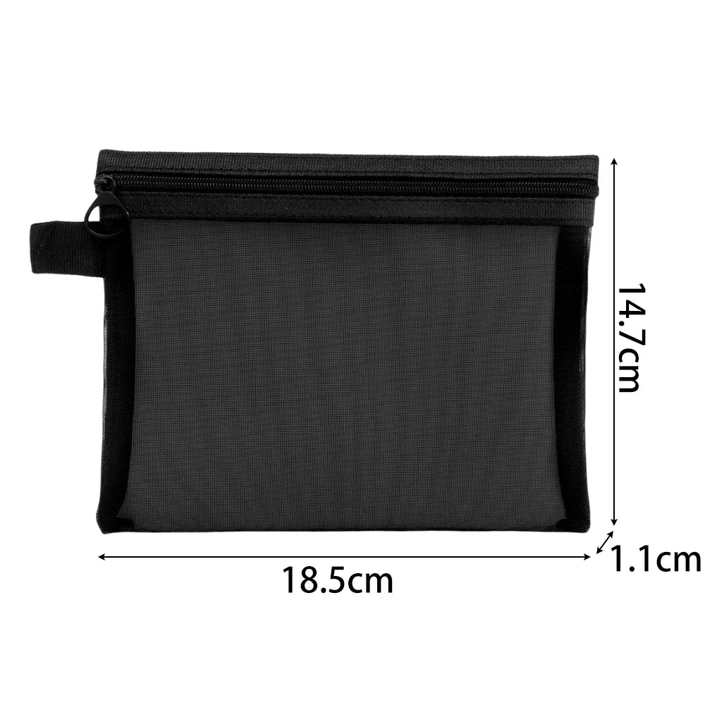 Sheer Mesh Travel Cosmetic Pouch