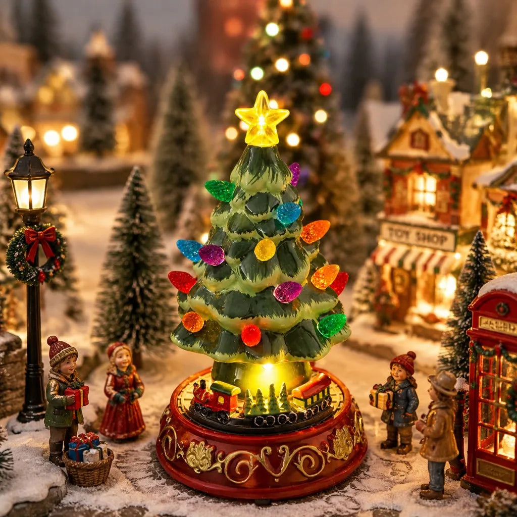 Ceramic Christmas Village Tree