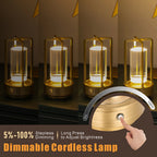 Valeroni Cordless Ambient Table Lamp | Rechargeable Touch Light