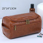 Valeroni Hanging Travel Toiletry Bag | PU & Canvas Organizer
