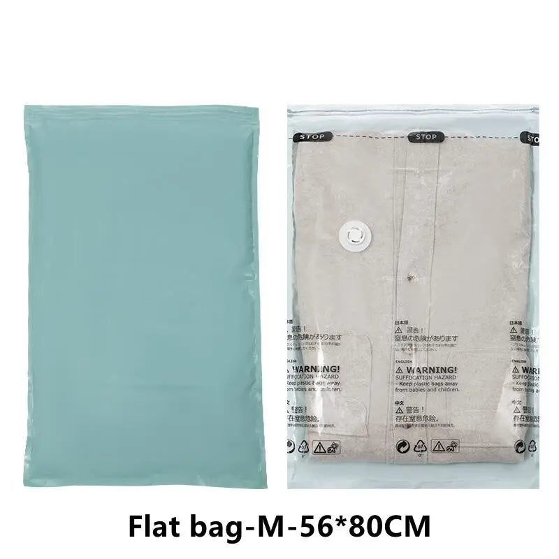 Roll-Up Vacuum Storage Bag — No Pump Needed