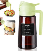 2-in-1 Glass Oil Dispenser & Sprayer - 16oz/470ml Leakproof Olive Oil Sprayer Bottle for Cooking, Air Fryer, BBQ, Baking, Salad