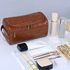 Valeroni Hanging Travel Toiletry Bag | PU & Canvas Organizer