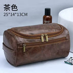Valeroni Hanging Travel Toiletry Bag | PU & Canvas Organizer