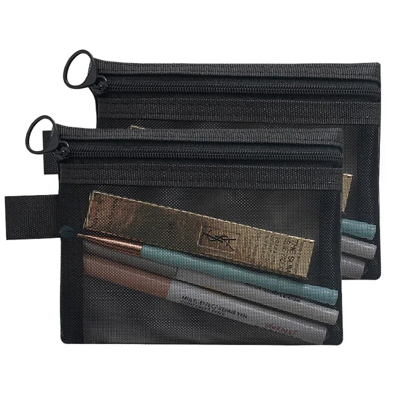 Sheer Mesh Travel Cosmetic Pouch