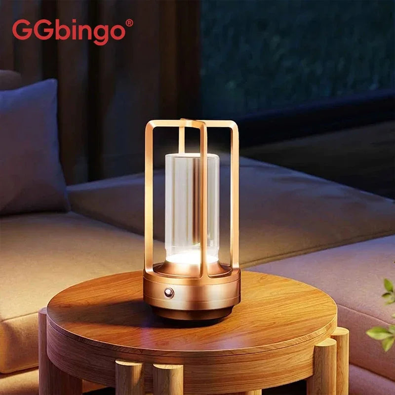 Valeroni Cordless Ambient Table Lamp | Rechargeable Touch Light