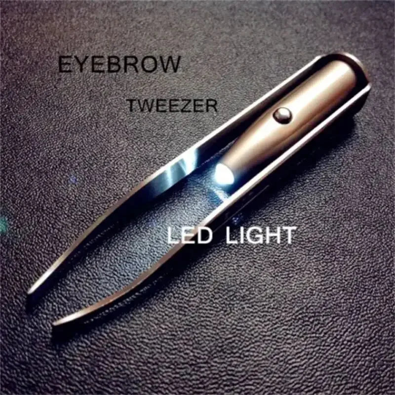 Precision LED Eyebrow Tweezers