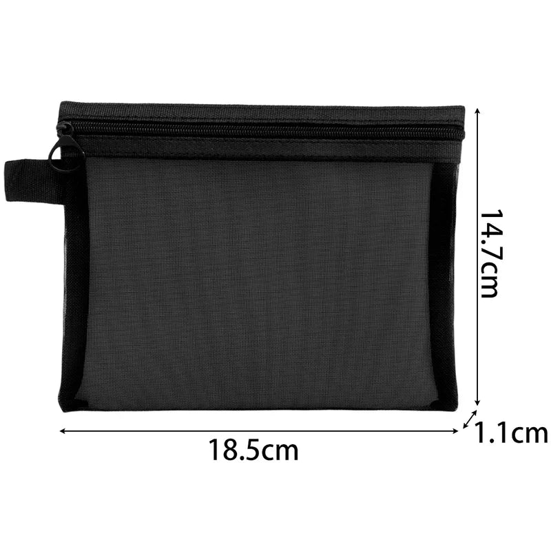 Sheer Mesh Travel Cosmetic Pouch