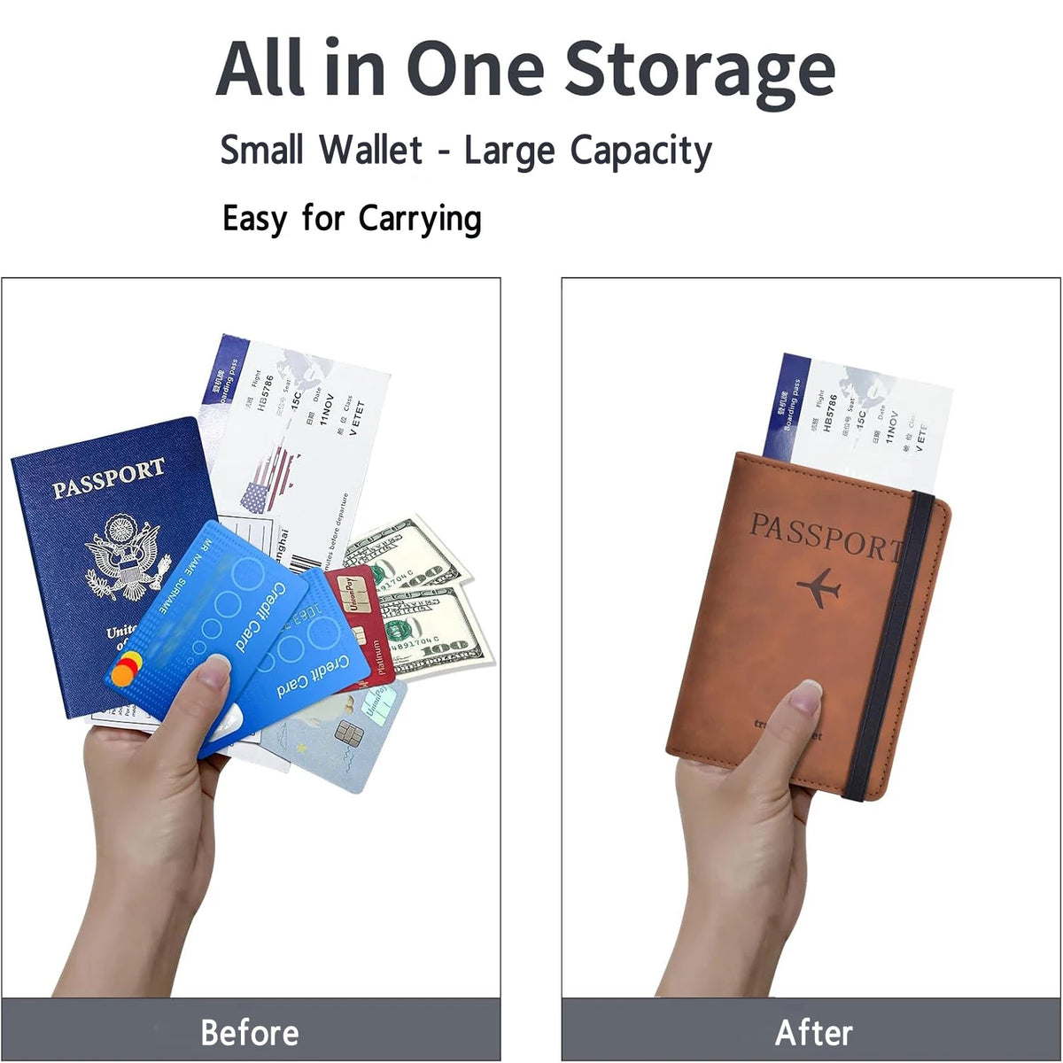 RFID Travel Passport Wallet