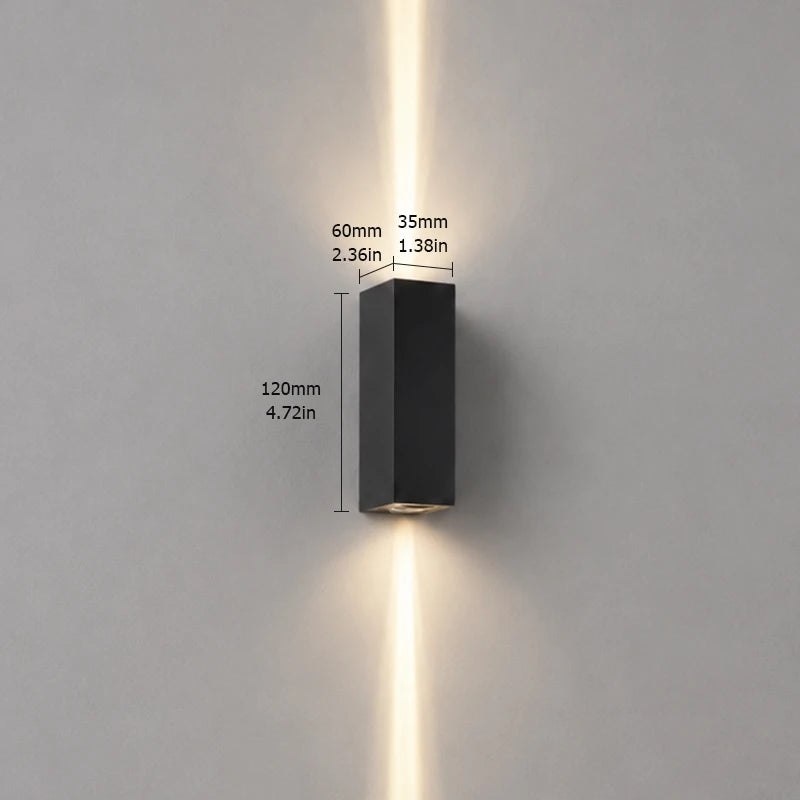 Minimalist Up/Down Outdoor Wall Light