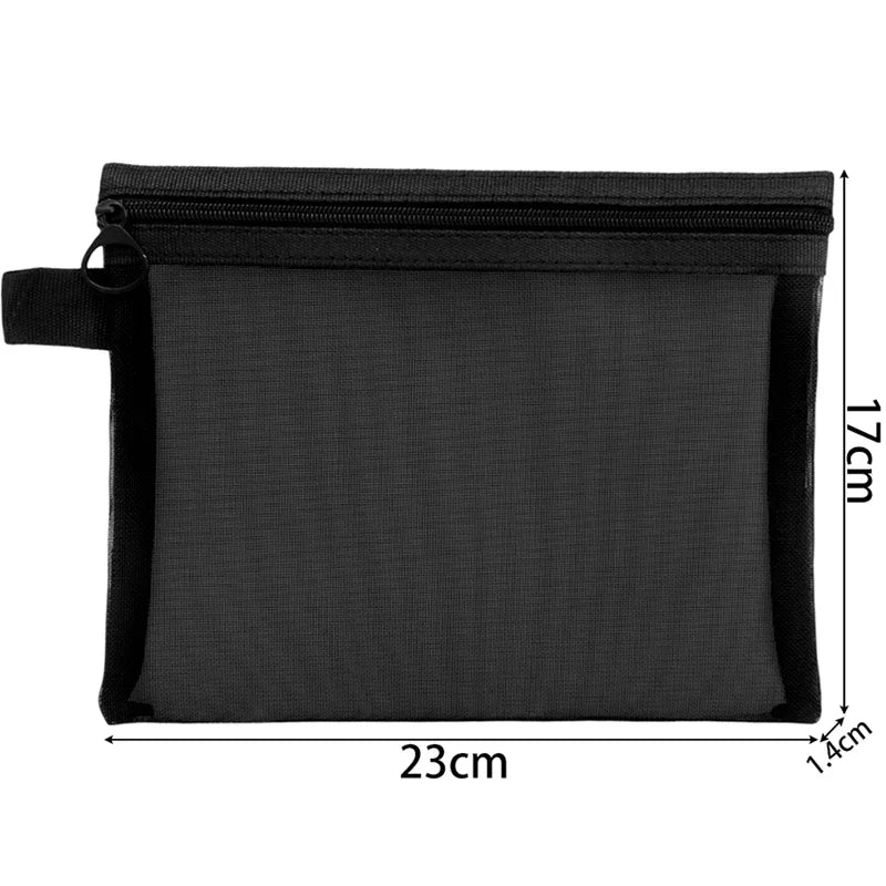 Sheer Mesh Travel Cosmetic Pouch