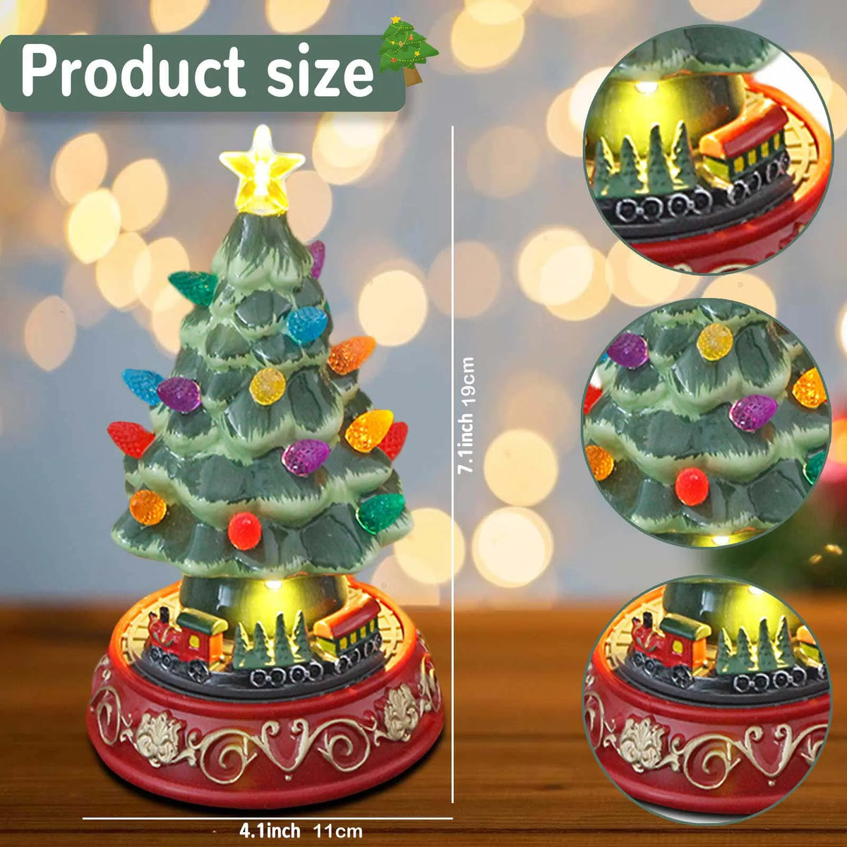 Ceramic Christmas Village Tree