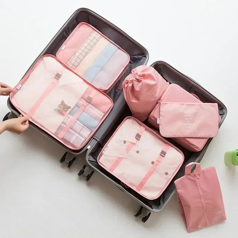Valeroni 7-Piece Travel Packing Cube Set | Luggage Organizer