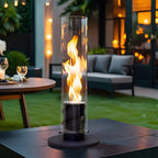 17''H Clean-Burning Bio Ethanol Ventless Fireplace-3