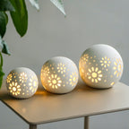 Set of 3 Ceramic Decorative Lamps 5" H-1