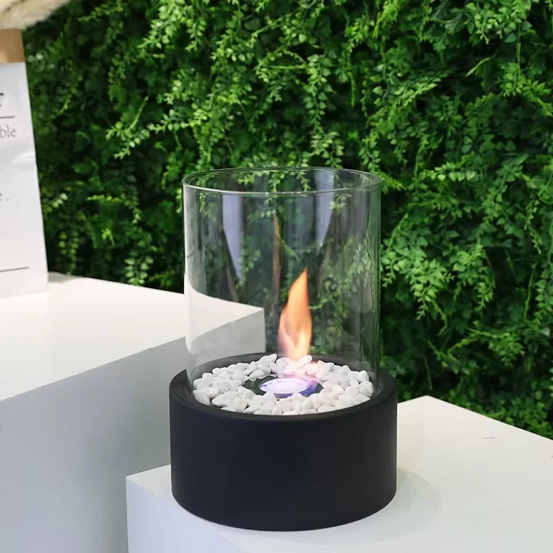 Extra Large Portable Tabletop Fire Bowl 22x28cm – Bio Ethanol Ventless Indoor/Outdoor-0