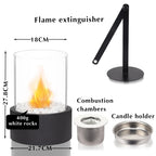 Extra Large Portable Tabletop Fire Bowl 22x28cm – Bio Ethanol Ventless Indoor/Outdoor-2