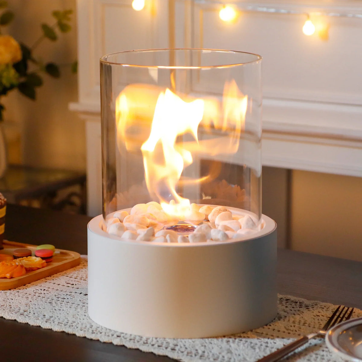 Extra Large Portable Tabletop Fire Bowl 22x28cm – Bio Ethanol Ventless Indoor/Outdoor-5