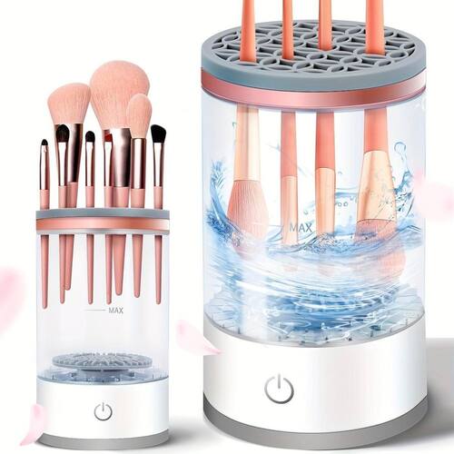 Automatic electric makeup brush cleaner