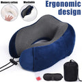 Slow-rebound memory foam travel pillow