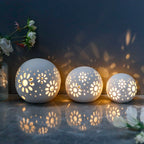 Set of 3 Ceramic Decorative Lamps 5" H-2