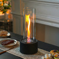 Cylindrical Bioethanol Vented-Free Fireplace-0