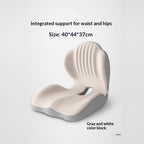 Ergonomic memory foam seat and lumbar support cushion dimensions