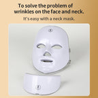 LED facial beauty mask detail