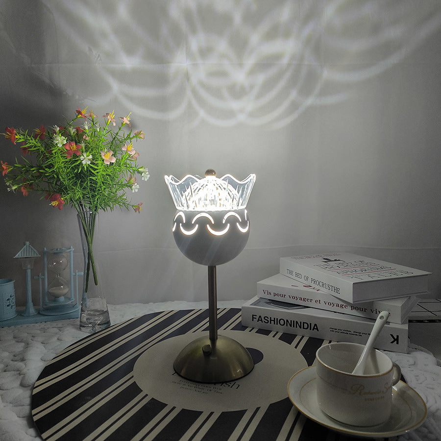 Rechargeable decorative bedside ambience lamp