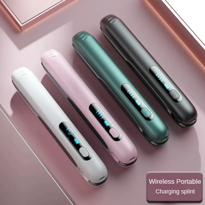 Cordless 2 in 1 hair straightener and curler