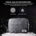 Water-resistant tech travel organizer
